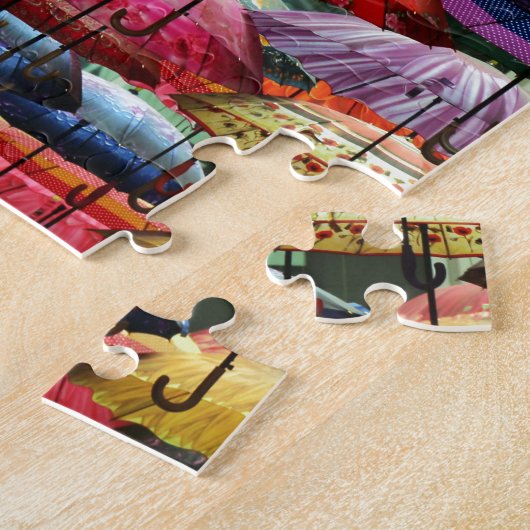 傘の屋根ふき ジグソーパズル (側面)