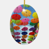 傘の屋根 セラミックオーナメント (正面)