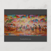 傘の市場 – はがき (正面)