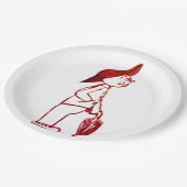 傘の持ち主 ペーパープレート (アングル)