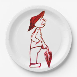 傘の持ち主 ペーパープレート