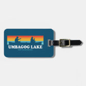 傘の湖ニューハンプシャーカヌー ラゲッジタグ (正面横)