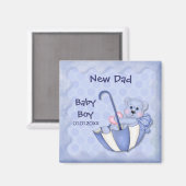 傘の熊カスタマイズ- Boy マグネット (正面/裏面)