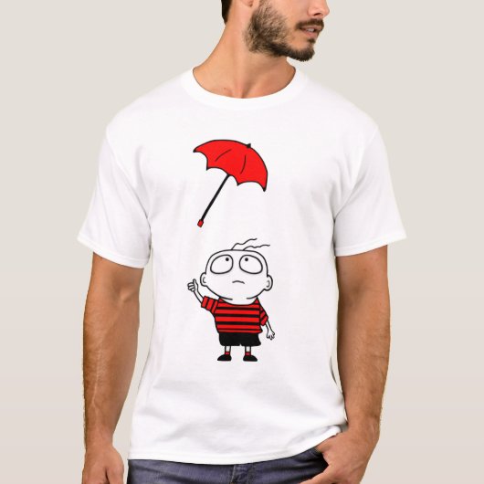 傘の男の子 Tシャツ (正面)