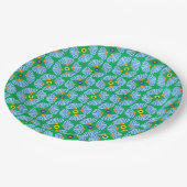 傘の花9"紙プレート ペーパープレート (アングル)