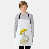 傘の蛇 エプロン (着用した状態)