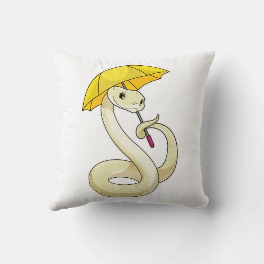 傘の蛇 クッション (裏面)