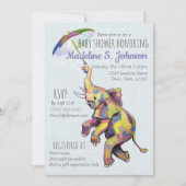 傘の象 招待状 (正面)