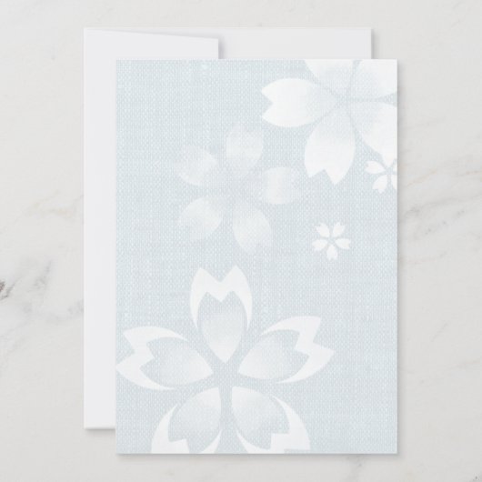 傘の象 招待状 (裏面)