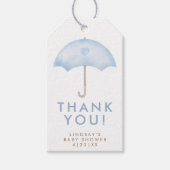 傘の赤ちゃんシャワー ギフトタグ (正面)