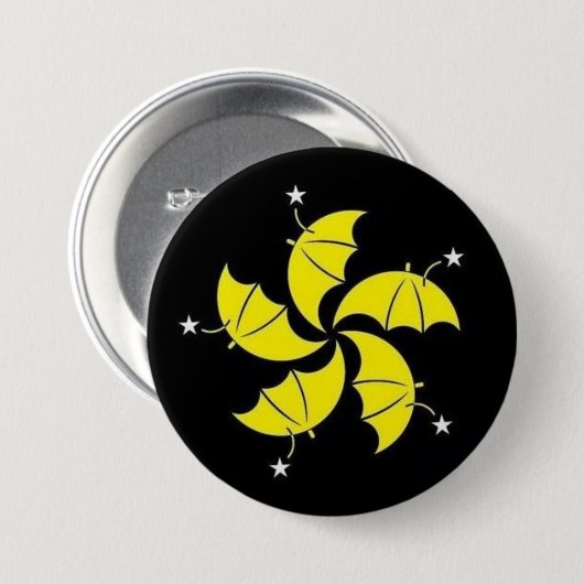 傘の革命 缶バッジ (正面&裏面)