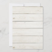 傘の4月の素朴なシャワーBring花よろしいです 招待状 (裏面)