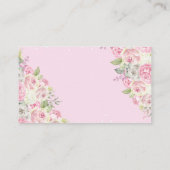 傘まきベビーテディベアおむつラッフルエン エンクロージャーカード (裏面)