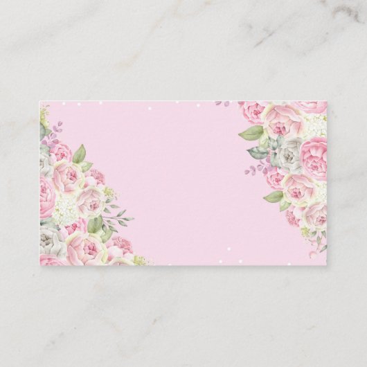 傘まきベビーテディベアおむつラッフルエン エンクロージャーカード (裏面)