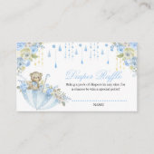 傘まきベビーテディベアおむつラッフル エンクロージャーカード (正面)