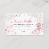 傘まきベビーテディベアおむつラッフル エンクロージャーカード (正面)