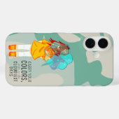 傘を巻いた女の子の前向き引用文 Case-Mate iPhoneケース (裏面 (横))