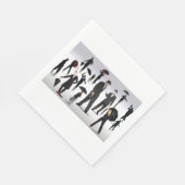 傘を持った人々 スタンダードランチョンナプキン (角)