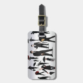 傘を持った人々 ラゲッジタグ (正面縦)