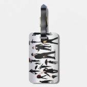 傘を持った人々 ラゲッジタグ (裏面縦)