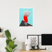 傘を持った人 ポスター (ホームオフィス)