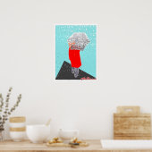 傘を持った人 ポスター (キッチン)