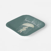 傘を持った妊婦 ペーパープレート (傾斜あり)