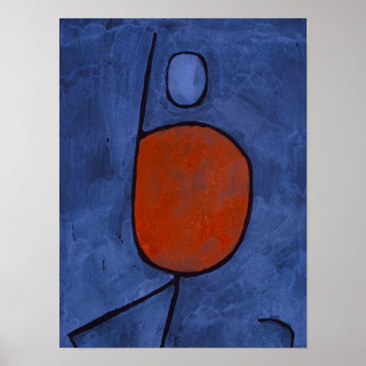 傘を持って、1939年ポール・クレー著 ポスター (正面)