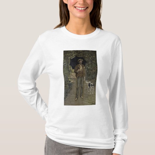傘を持つクロード・モネ|の人、c.1868-69 tシャツ (正面)