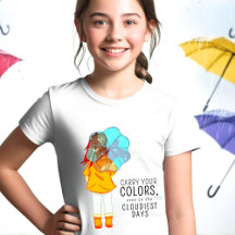 傘を持つ女の子の風スケッチ