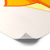 傘を持つ女の子ウィンドレインスケッチ ポスター (角)