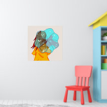 傘を持つ女の子ウィンドレインスケッチ