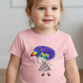 傘を持つ少女 ベビーTシャツ
