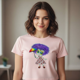 傘を持つ少女 ベビーTシャツ