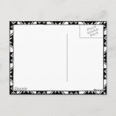 傘を持つ社交ダンスのダンサー ポストカード (裏面)