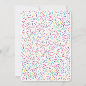 傘を雨が降っているベビーシャワーの招待状を振りかけて下さい 招待状 (裏面)