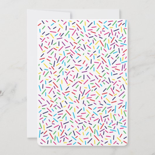 傘を雨が降っているベビーシャワーの招待状を振りかけて下さい 招待状 (裏面)