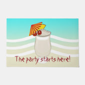 傘を飲み始めるパーティー ドアマット (正面)