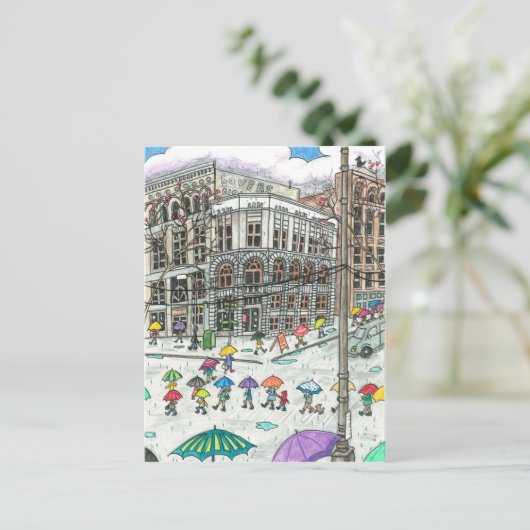 傘アットパイオニアスクエア ポストカード (スタンド正面)