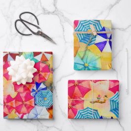 傘インザサンドビーチ ラッピングペーパーシート