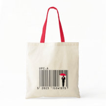 傘エレガントのバーコードを持つ紳士