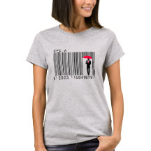 傘エレガントのバーコードを持つ紳士