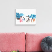 傘オリジナルウォーターカラーズキャンバス キャンバスプリント (インサイチュ (リビング))