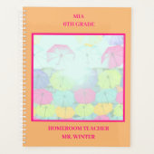 傘オレンジスクールカラフル教室 プランナー手帳 (正面)