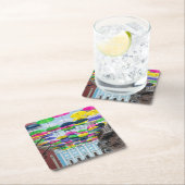 傘オーバーサンフアン通り&マンション スクエアペーパーコースター (インサイチュ)