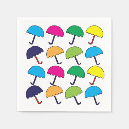 傘カラフルパーティー スタンダードカクテルナプキン