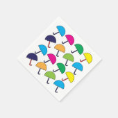 傘カラフルパーティー スタンダードカクテルナプキン (角)