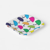 傘カラフルパーティー ペーパープレート (傾斜あり)