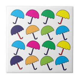 傘カラフル傘 タイル