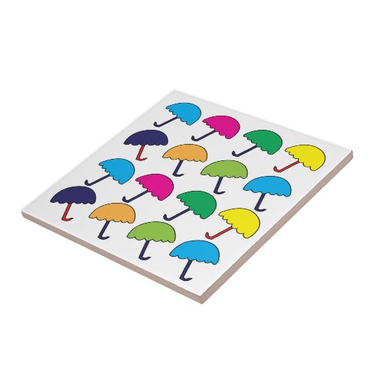 傘カラフル傘 タイル (側面)